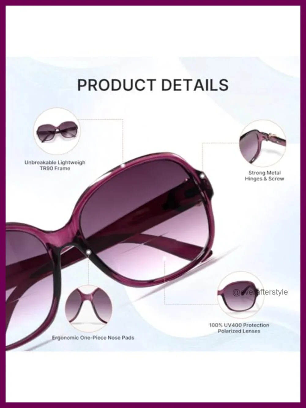 Bifocal Reading Sunglasses Women Oversized UV400 Square Readers